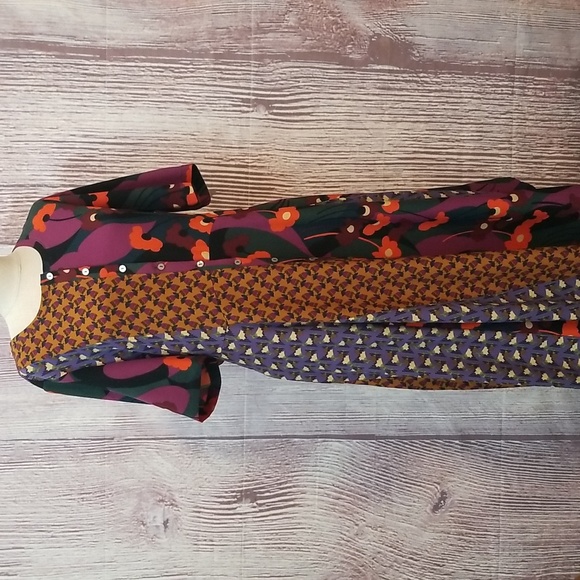 LOGO by Lori Goldstein Midi Patchwork Dress - Picture 3 of 7